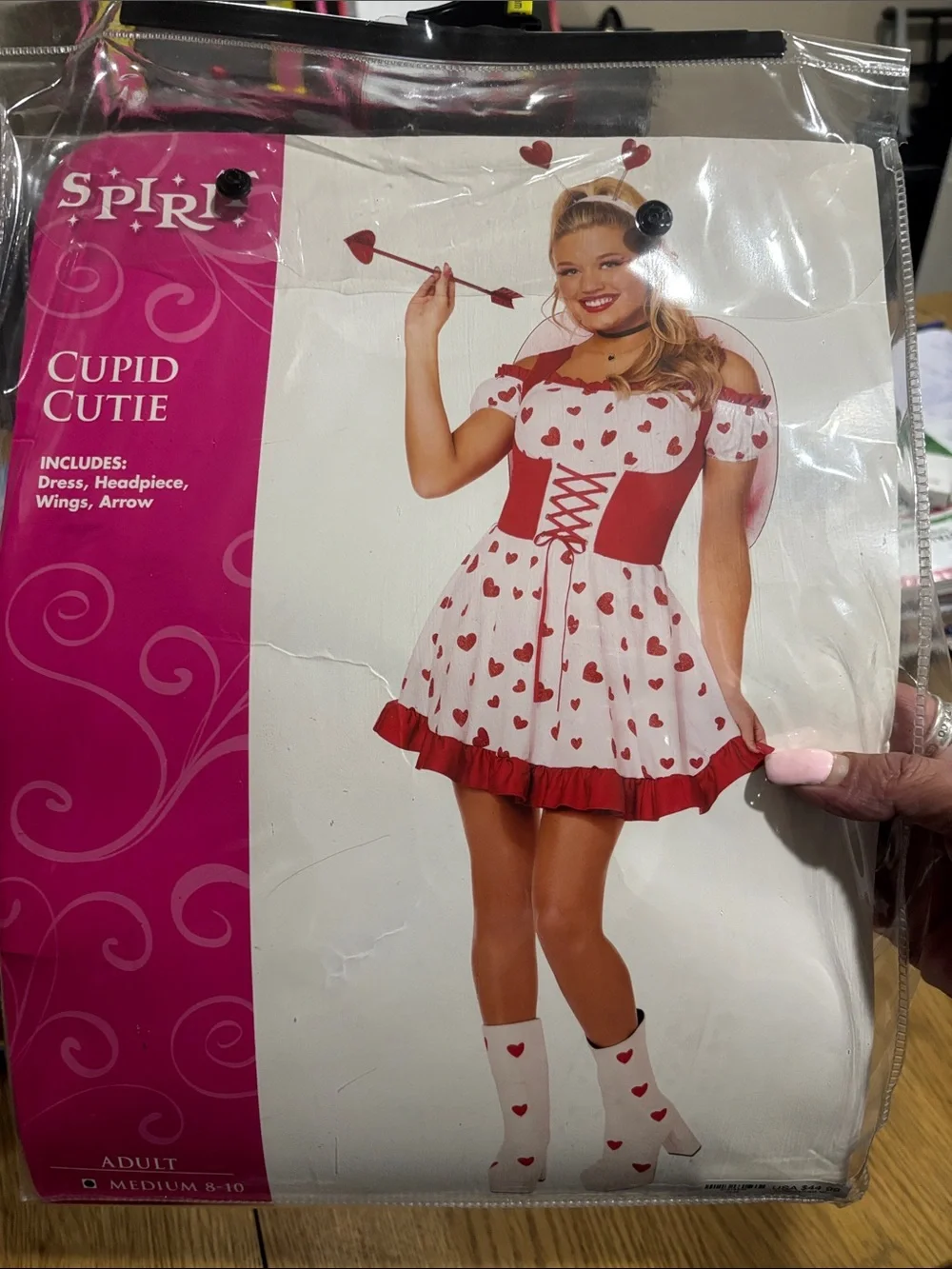 Spirit Cupid Cutie Costume in Red and White